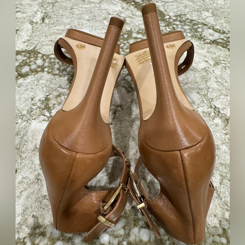 Gianni Bini Tan Studded Heels - Picture 5 of 6